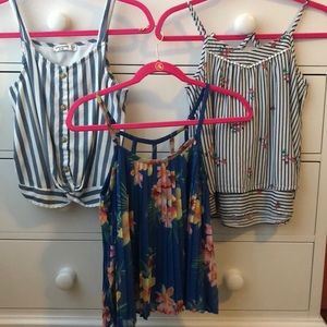 3 ABERCROMBIE & FITCH TOPS